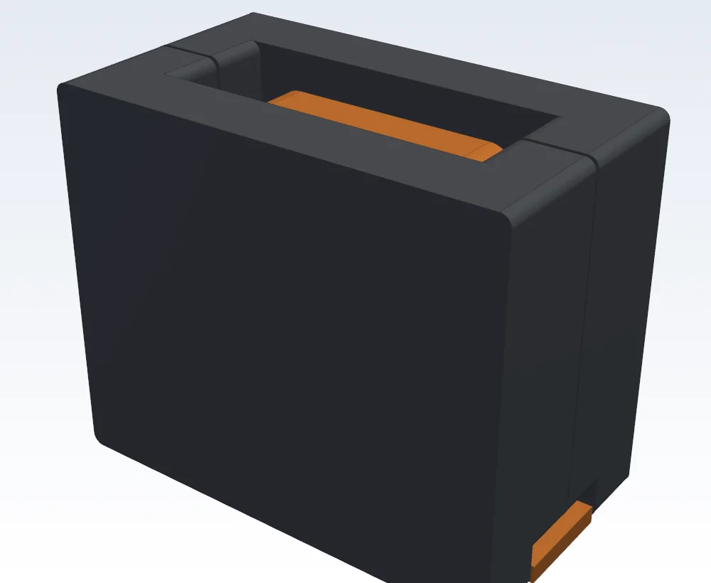 ② 3D-Modell: UD-Kern + Kupferclip